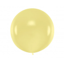 Balon okrągły pastel kremowy żółty duży dekoracja - 1