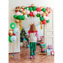 Balony świąteczne z nadrukiem candy land mix kolor - 4