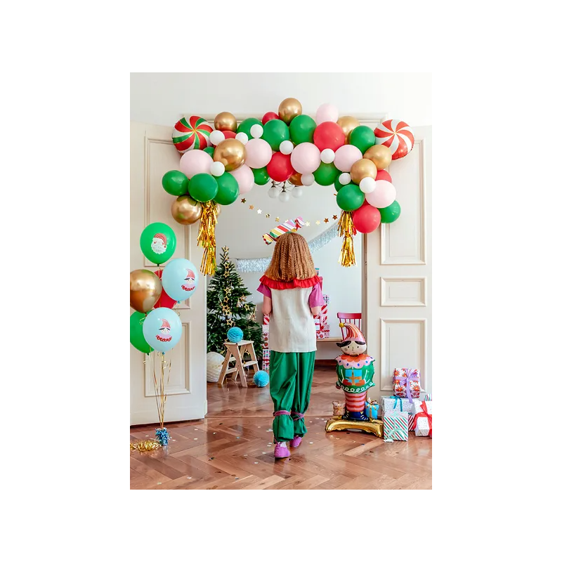Balony świąteczne z nadrukiem candy land mix kolor - 4
