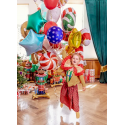 Balony ze świątecznym nadrukiem kolorowe mix - 4