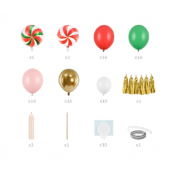 Girlanda balonowa-cukierki kolorowa dekoracyjna - 5