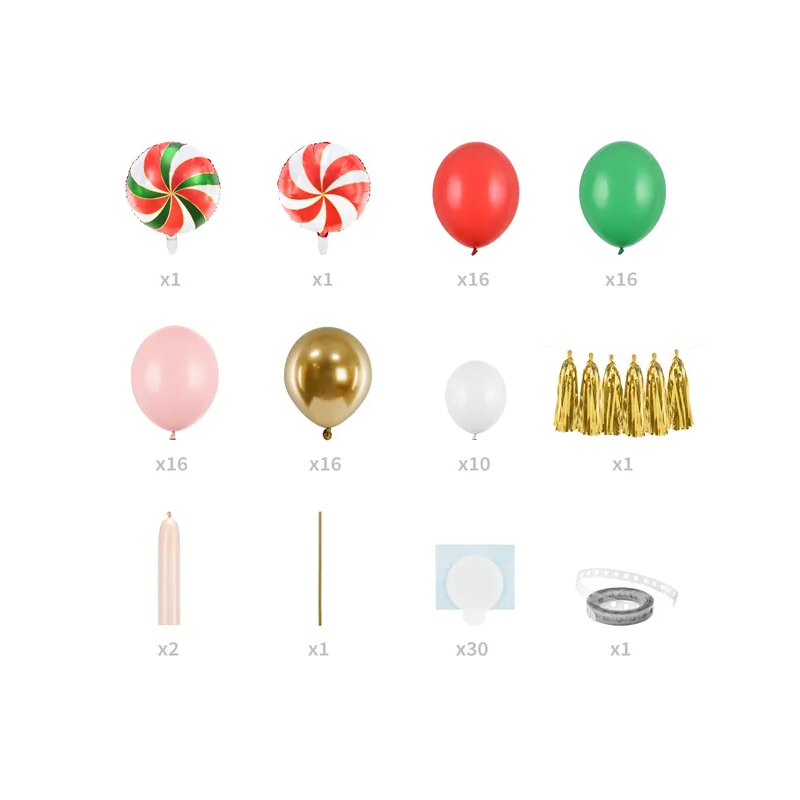 Girlanda balonowa-cukierki kolorowa dekoracyjna - 5