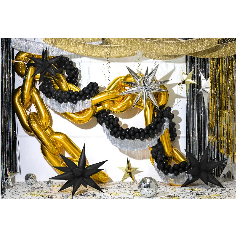 Girlanda frędzle złote dekoracja wisząca krótka - 4