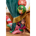 Balon foliowy zielony z Reniferem świąteczny - 2
