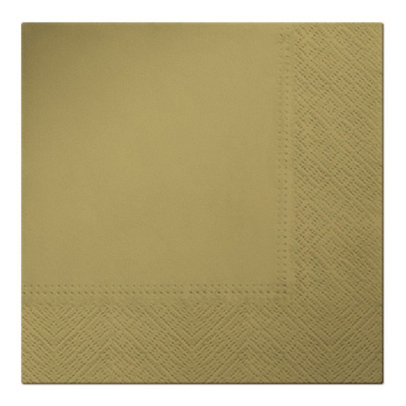 Serwetki papierowe złote metaliczne stare złoto - 1