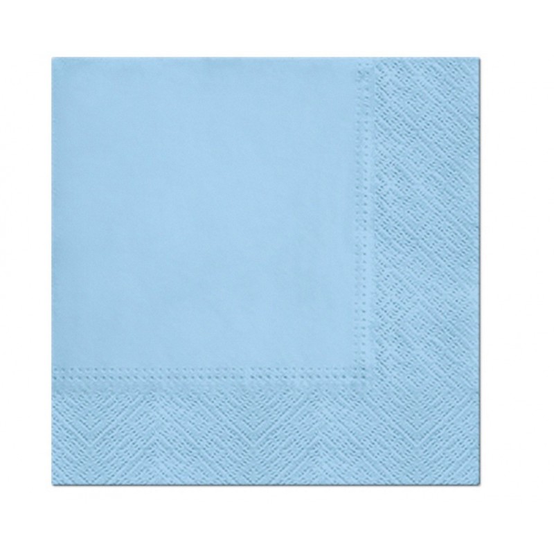 Ozdobne serwetki papierowe pastelowe niebieskie - 1