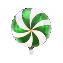 Balon foliowy cukierek zielony świąteczny lizak - 1