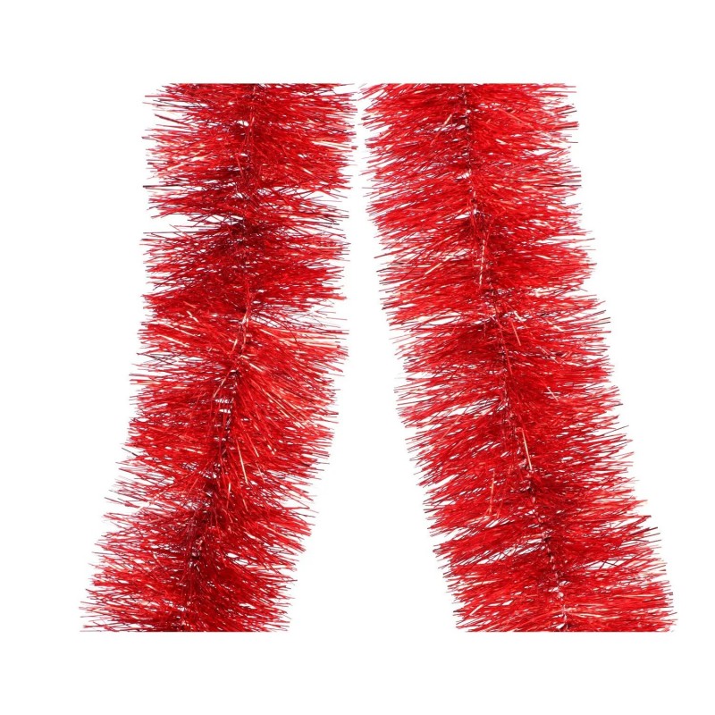 Girlanda łańcuch na choinkę 100 czerwony 3m gęsty - 2