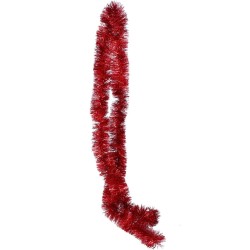 Girlanda łańcuch na choinkę 70mm czerwony 3m gęsty - 3