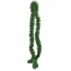 Girlanda łańcuch na choinkę 70mm zielony 3m gęsty - 1