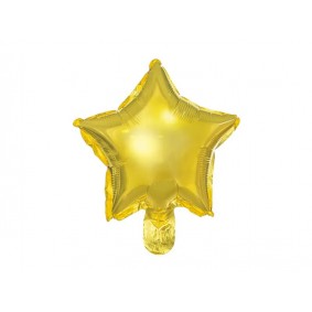 Balon foliowy gwiazdka złota mała gwiazda metalik - 1