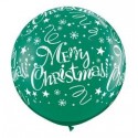 Balon 1m zielony Święta 2szt. - 1
