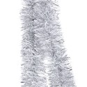 Girlanda łańcuch na choinkę 50mm srebrno-biały 3m