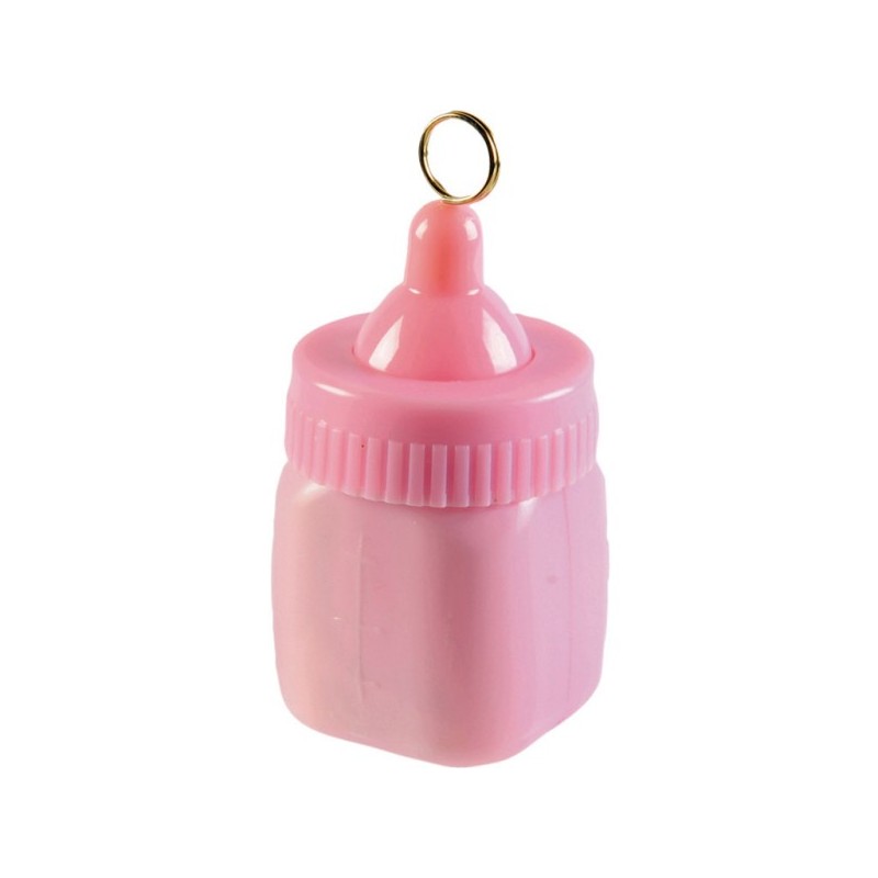 Obciążnik butelka ze smoczkiem różowa dekoracyjna - 1