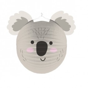 Lampion papierowy Koala szara dekoracyjna latarnia - 1