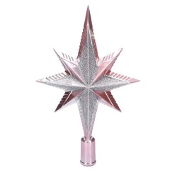 Gwiazda na choinkę betlejemska pudrowy róż plastik