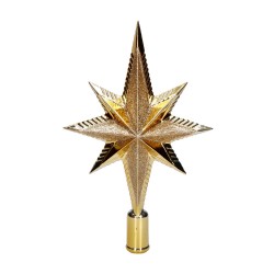 Gwiazda na choinkę betlejemska złota plastikowa