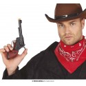 Czarny pistolet kowbojski kowboja broń rewolwer - 1