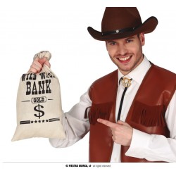 Torba kowbojska worek pieniędzy napad na bank - 1