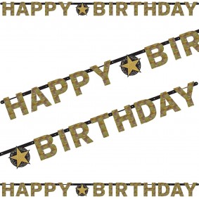 Girlanda Happy Birthday urodzinowa do zawieszenia - 1