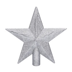Czubek gwiazda na choinkę betlejemska srebrna 19cm