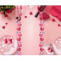 Papierowy bieżnik na stół różowy serca walentynki - 2