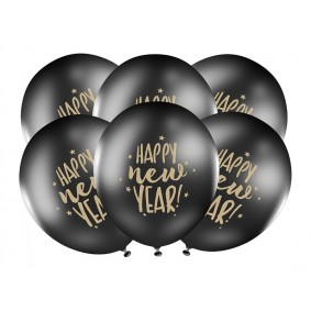 Balony lateksowe sylwester Happy New Year 50sztuk - 1