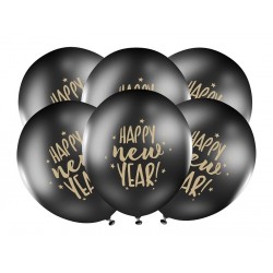 Balony lateksowe sylwester Happy New Year 50sztuk - 1