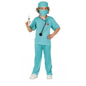 Strój dla dzieci Chirurg (tshirt, spodnie, czapka) - 1