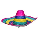 Kapelusz słomiany sombrero meksykańskie kolorowe