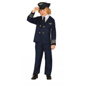 Strój dla dzieci Pilot (marynarka, spodnie,czapka) - 1