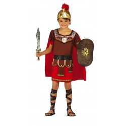 Strój dla dzieci Rzymski Żołnierz (tunika, hełm)