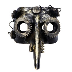 Maska Steampunkowa złota postarzana karnawałowa