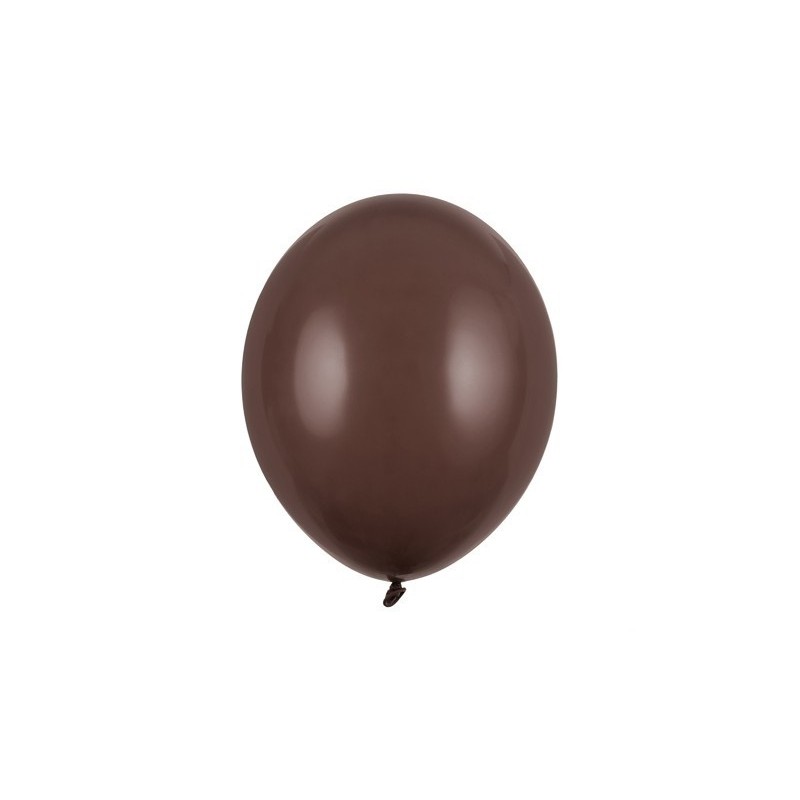 Balony lateksowe pastelowe kakaowe 27cm 100szt - 1