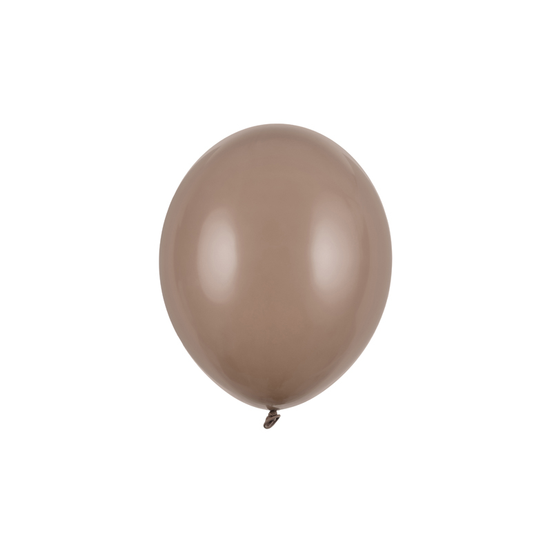 Balony lateksowe pastelowe brązowe 27cm 100szt - 1