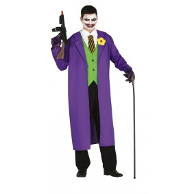 Strój dla dorosłych Joker straszny złoczyńca klaun - 1
