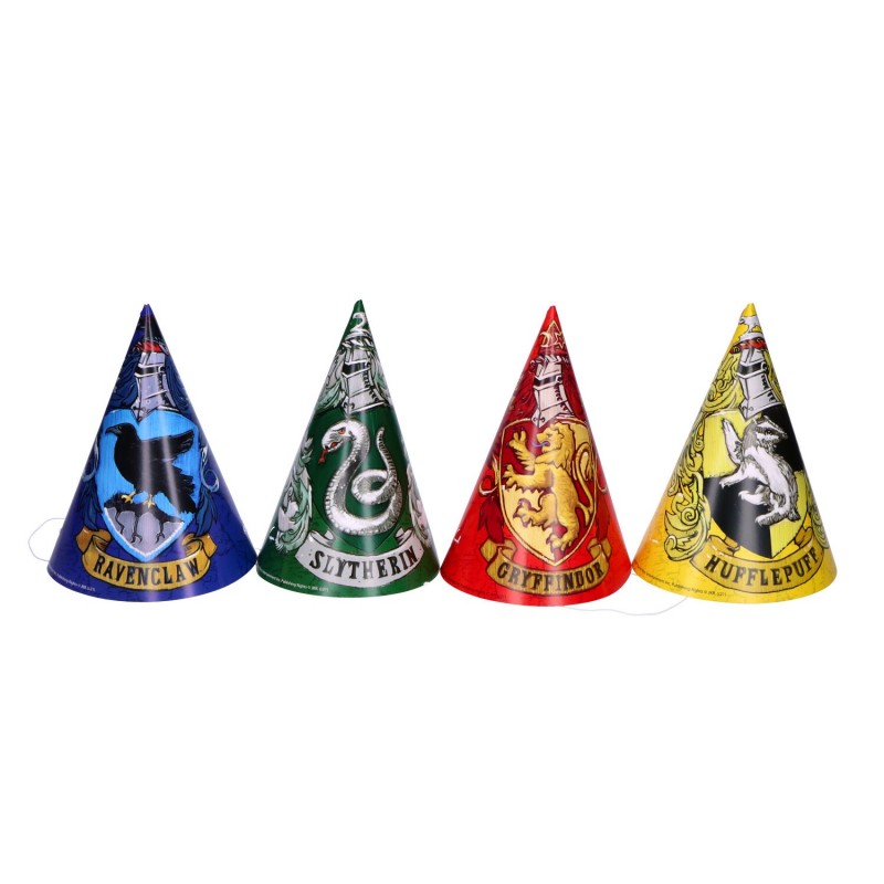 Czapeczki papierowe Harry Potter Hogwart slyterin