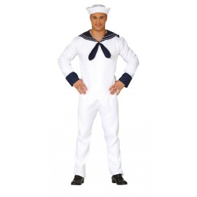 Kostium dorosłych Marynarz czapka koszula spodnie - 1