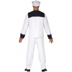 Kostium dorosłych Marynarz czapka koszula spodnie - 2