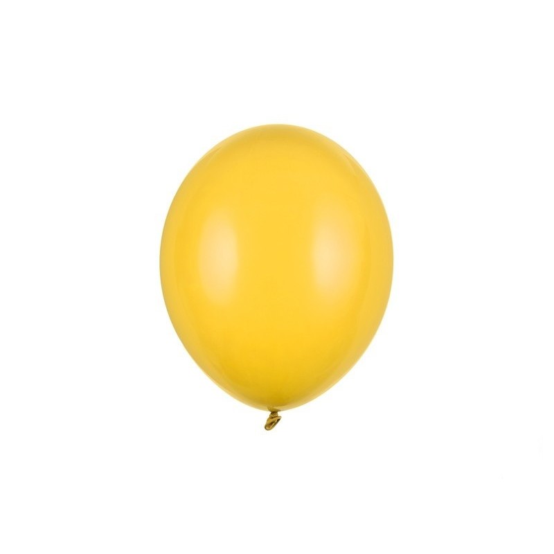 Balony lateksowe pastel żółte miodowe 27cm 100szt - 1