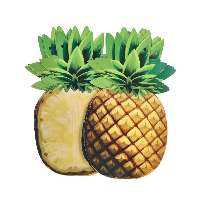 Girlanda ananasy owoce tropikalne hawaje ozdoba
