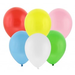 Balony lateksowe pastel wielokolorowe 23cm 50szt