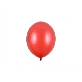 Balony lateksowe metalik czerwony 12cm 100szt - 1