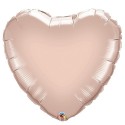 Balon foliowy serce różowe złoto pastelowe duże - 1