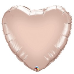 Balon foliowy serce różowe złoto pastelowe duże - 1