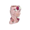 Doniczka głowa kobiety z kwiatkami we włosach 20x14,50x21,50cm
