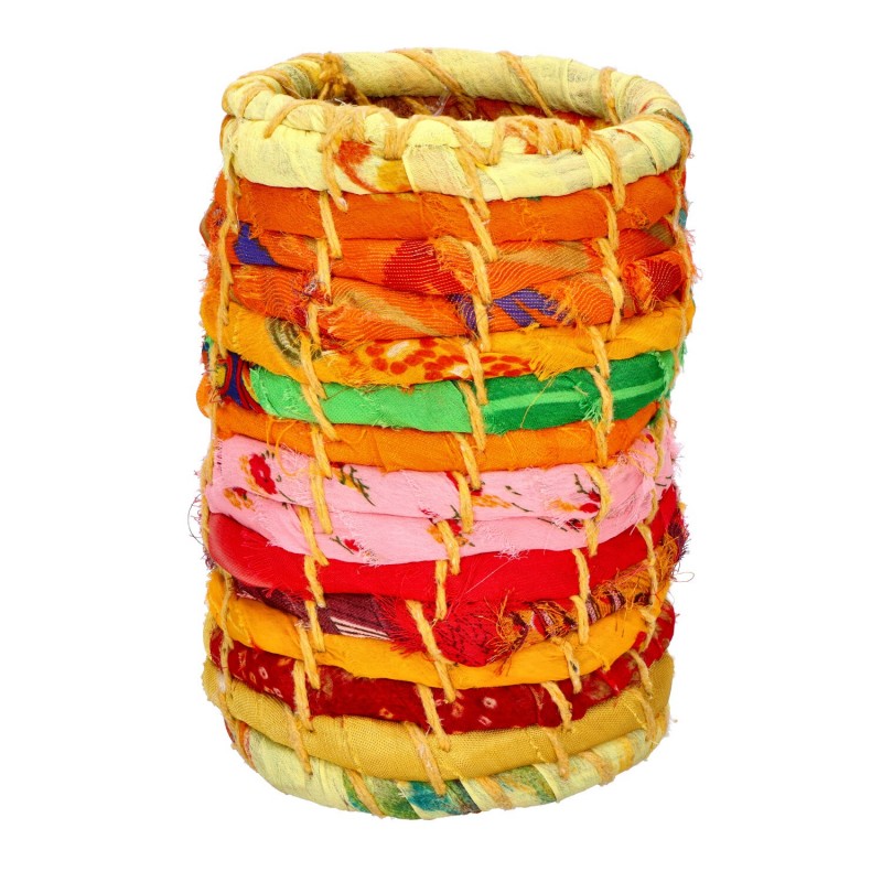 Koszyk z bawełny kolorowy mix 10x15cm