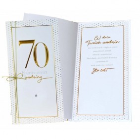 Kartka urodzinowa 70 najpiękniejsze urodziny - 1