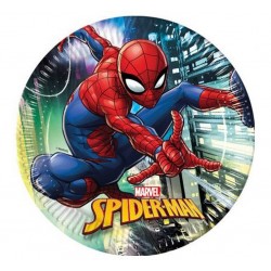 Talerzyki papierowe Spiderman Marvel 23cm 8 szt