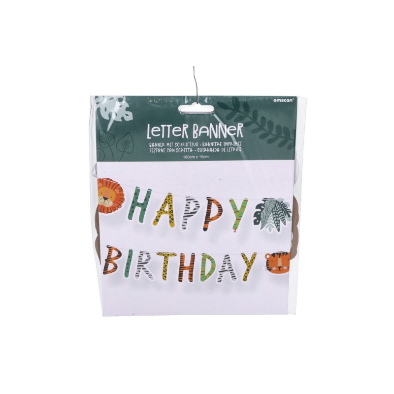 Girlanda papierowa kolorowa na urodziny zwierzęta